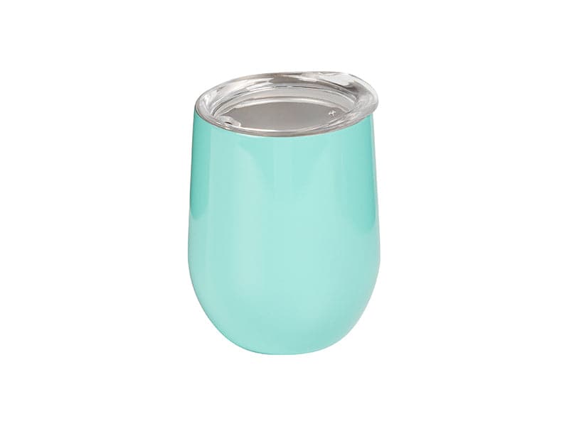 Pearl Coating™ 12oz Sublimation Stainless Steel Stemless Wine Cup with Lid White - Pack of 5 - Joto Imaging Supplies US
